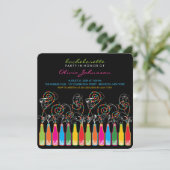 Fun Bubble Celebrations Junggeselinnen-Abschied la Einladung (Stehend Vorderseite)