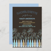 Fun Bubble Celebrations Junggeselinnen-Abschied la Einladung (Vorne/Hinten)