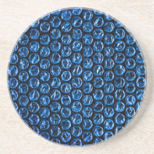 FUN Bubble Wrap Blue Getränkeuntersetzer