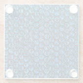 FUN Bubble Wrap Blue Glasuntersetzer (Rückseite)