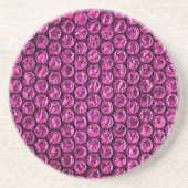 FUN Bubble Wrap Pink Getränkeuntersetzer (Vorne)