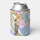 Fun Bubblegum Blasen Giraffe Liquid Swirl Blau Dosenkühler (Kanne Rückseite)