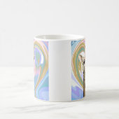 Fun Bubblegum Blasen Giraffe Liquid Swirl Blau Kaffeetasse (Mittel)