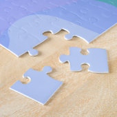 Fun Bubblegum Blasen Giraffe Liquid Swirl Blau Puzzle (Seite)