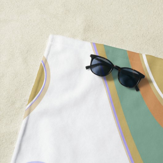 Fun Bubblegum Blasen Giraffe Liquid Swirl Blau Strandtuch (Beispiel)