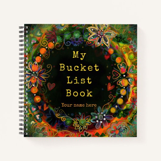 Fun Bucket List Buch Hübsch floral Inspiration (Vorderseite)