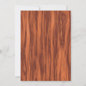 Fun Buffalo Kariert Lumberjack Bär Weihnachtsfest  Einladung (Rückseite)