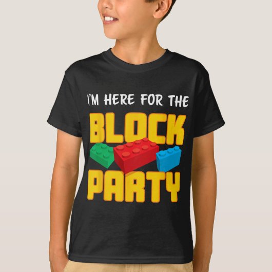 Fun Building Blocks Block Party Pre-k Men Women Ki T-Shirt (Vorderseite)