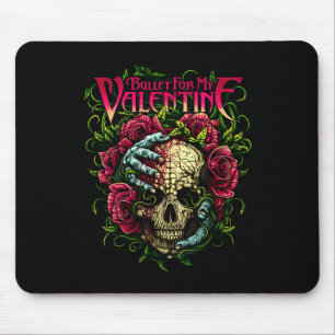 Fun Bullet meine Valentine Schädel-Rose und rotes  Mousepad