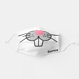 Fun Bunny Face Mouth Kanbit Nose Personalisiert Na Mund-Nasen-Maske Aus Stoff