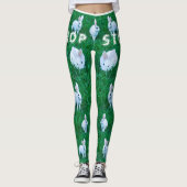 Fun Bunny Rabbit Animal Spaß Leggings (Vorderseite)