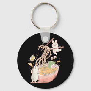 Fun Bunny Rabbit Ramen Noodle Soup Anime Kawaii Ae Schlüsselanhänger