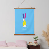 Fun Bunny Wall Art Kinderzimmer Kinder Individuell Wandteppich Mit Holzrahmen (Schlafzimmer)