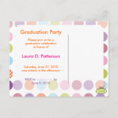 Fun+bunt Polka Punkte, DIY Fotos Postkarten (Rückseite)