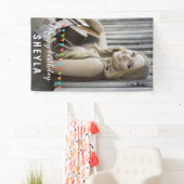 Fun Bunting Flags Happy Birthday Foto Banner (Insitu)