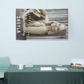 Fun Bunting Flags Happy Birthday Foto Banner (Messeveranstaltung)