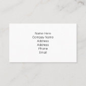 Fun Business Card template Visitenkarte (Rückseite)