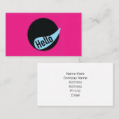 Fun Business Card template Visitenkarte (Vorne/Hinten)