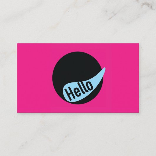 Fun Business Card template Visitenkarte (Vorderseite)