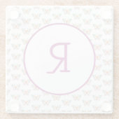 Fun Butterfly mit Initial Glasuntersetzer (Rückseite)