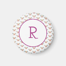 Fun Butterfly mit Initial Magnet