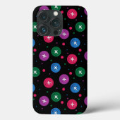 Fun Buttons & Punkte Case-Mate iPhone Hülle (Rückseite)