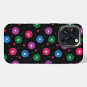 Fun Buttons & Punkte iPhone Hülle (Rückseite (Horizontal))