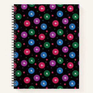 Fun Buttons & Punkte Notizblock