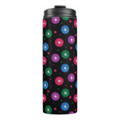 Fun Buttons & Punkte Thermosbecher (Vorderseite)