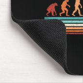 Fun Bysketbyll Evolution Retro Bysketbyll Player Mousepad (Ecke)
