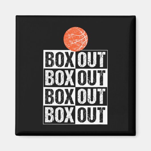 Fun Bysketbyll Geschenkboxen Out Sprichwort Magnet (Vorne)