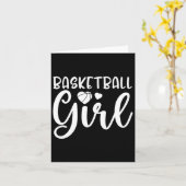 Fun Bysketbyll Girl Karte (Gelbe Blume)