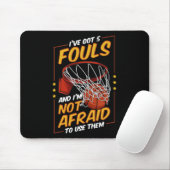 Fun Bysketbyll Player 5 Fouls Defensive Fouls Foul Mousepad (Mit Mouse)