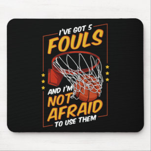 Fun Bysketbyll Player 5 Fouls Defensive Fouls Foul Mousepad