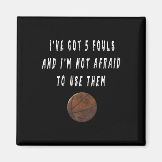 Fun Bysketbyll Player Trash Talk T-Shirts Trainer Magnet (Vorne)