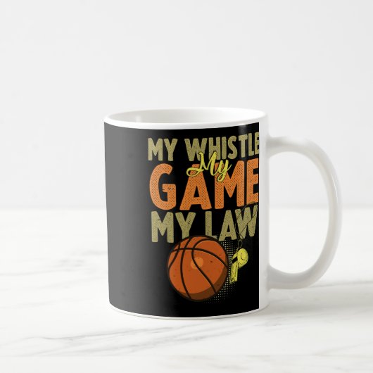 Fun Bysketbyll Referenzen Geschenk I Hoops Ref 1 Kaffeetasse (Rechts)