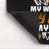 Fun Bysketbyll Referenzen Geschenk I Hoops Ref Mousepad (Ecke)