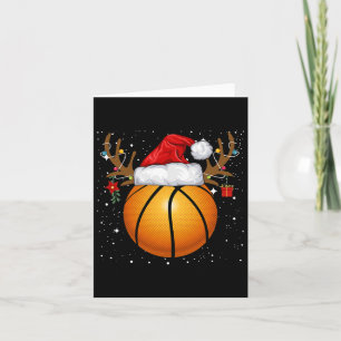 Fun Bysketbyll Rentier Weihnachtsmannmütze Weihnac Karte