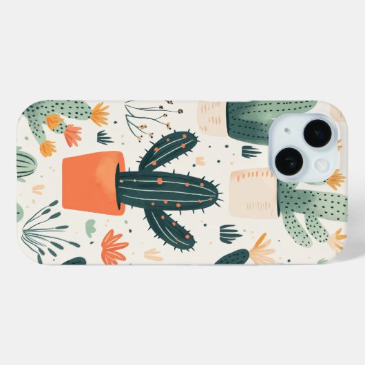 Fun Cactus iPhone Cover (Rückseite (Horizontal))