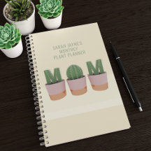 Fun Cactus Mama Custom Succulent Pflanze Planner