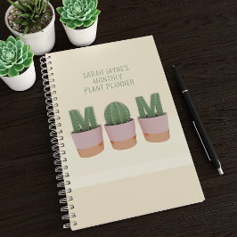 Fun Cactus Mama Custom Succulent Pflanze Planner Planer