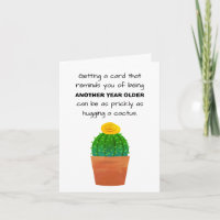 Fun Cactus Pflanze Image Happy Birthday Gruß