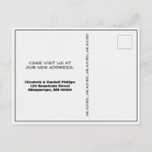 Fun Cactus we moved South West Announcement Postkarte (Rückseite)