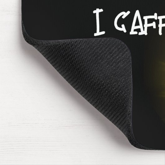 Fun Caffeinate Text mit Sonnenschein Mousepad (Ecke)