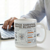 Fun Caffeine Infusion Blueprint for Office Workers Kaffeetasse
