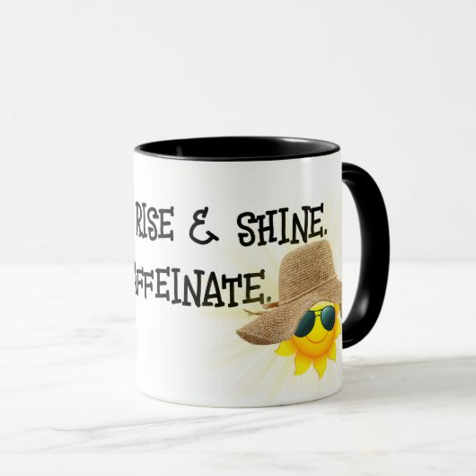Fun Caffeineinating mit Sun Tasse (VorderseiteRechts)
