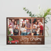 Fun Calligraphie Holz Weihnachten Roter LKW 3 Foto (Stehend Vorderseite)