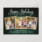 Fun Calligraphy Green Wood 3 Foto Urlaub Postkarte (Vorderseite)