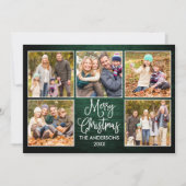 Fun Calligraphy Green Wood 5 Fotos Weihnachten (Vorderseite)