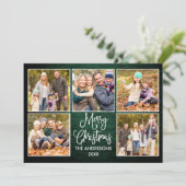 Fun Calligraphy Green Wood 5 Fotos Weihnachten (Stehend Vorderseite)